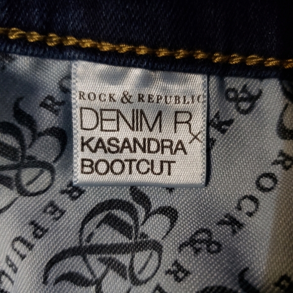 Rock & Republic Denim R Kasandra Bootcut Jeans - Sz 6M - Picture 5 of 7